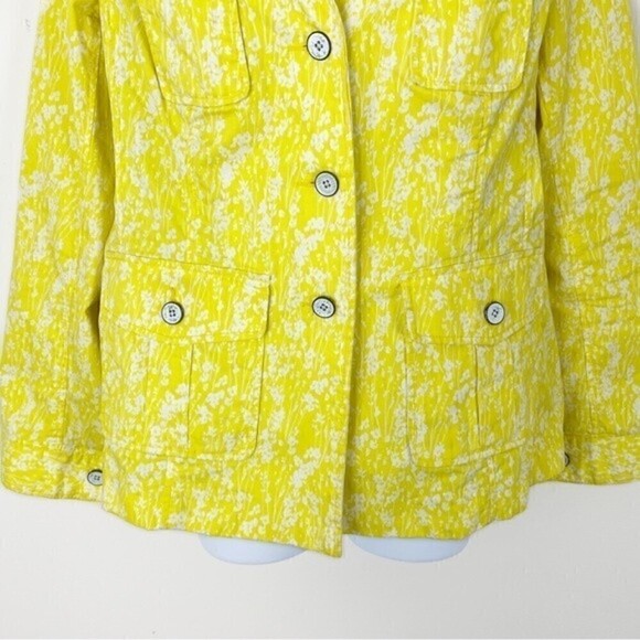 CABI 5160 Field of Daisies Yellow White Floral Field Jacket Spring Summer Small - Picture 6 of 10